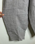 POETRY 100% Linen Neutral Textured Barrel Leg Pull On Drawstring Pant