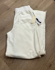 Nation LA 100% Cotton Abigail Split Hem Pull on Sweatpants in Porcelain