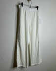 Nation LA 100% Cotton Abigail Split Hem Pull on Sweatpants in Porcelain