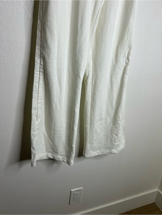 Nation LA 100% Cotton Abigail Split Hem Pull on Sweatpants in Porcelain
