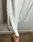 Nation LA 100% Cotton Abigail Split Hem Pull on Sweatpants in Porcelain