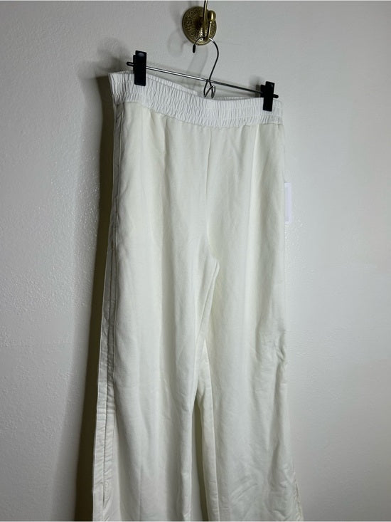 Nation LA 100% Cotton Abigail Split Hem Pull on Sweatpants in Porcelain