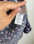 Rails 100% Silk Kate Heart Novelty Print Button Down Blouse