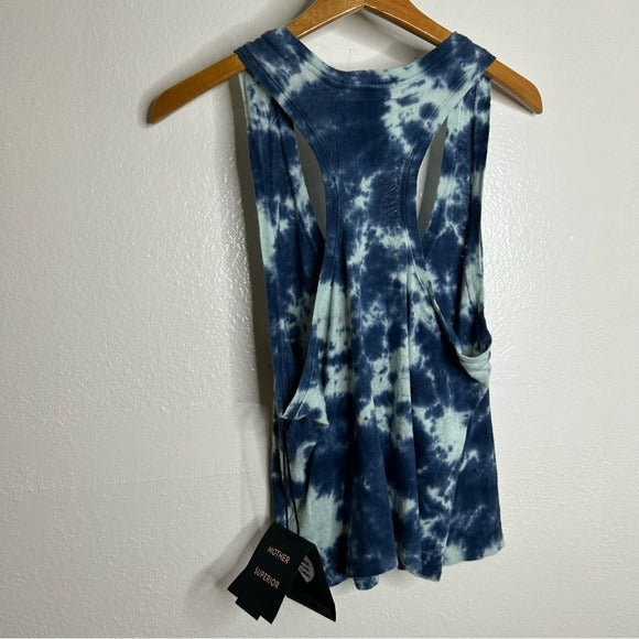 MOTHER Superior Linen Cotton Breezy Tie Dye Tank Top