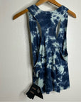 MOTHER Superior Linen Cotton Breezy Tie Dye Tank Top