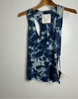 MOTHER Superior Linen Cotton Breezy Tie Dye Tank Top