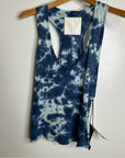 MOTHER Superior Linen Cotton Breezy Tie Dye Tank Top