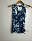 MOTHER Superior Linen Cotton Breezy Tie Dye Tank Top