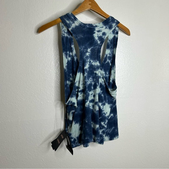 MOTHER Superior Linen Cotton Breezy Tie Dye Tank Top
