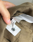 Madewell 100% Linen Loose Fit Shell Tank Top in Army Green