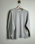 MATE The Label 100% Organic Cotton Fleece Oversized Sweatshirt Heather Gray