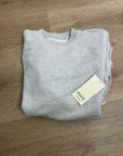 MATE The Label 100% Organic Cotton Fleece Oversized Sweatshirt Heather Gray