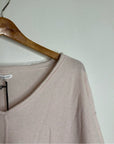 Unsubscribed 100% Cashmere V - Neck Oversized Pale Pink Sweater