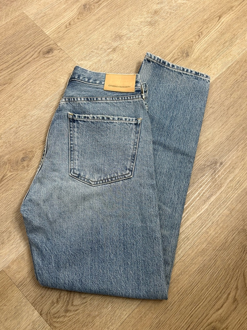 Citizens Of Humanity Citizens of Humanity 100% Cotton Denim Charlotte High Rise Straight Leg Jean - Denim, Cotton