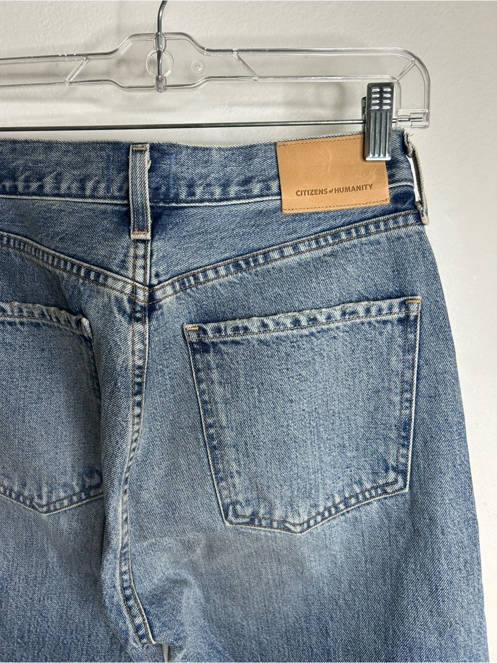 Citizens of Humanity 100% Cotton Denim Charlotte High Rise Straight Leg Jean