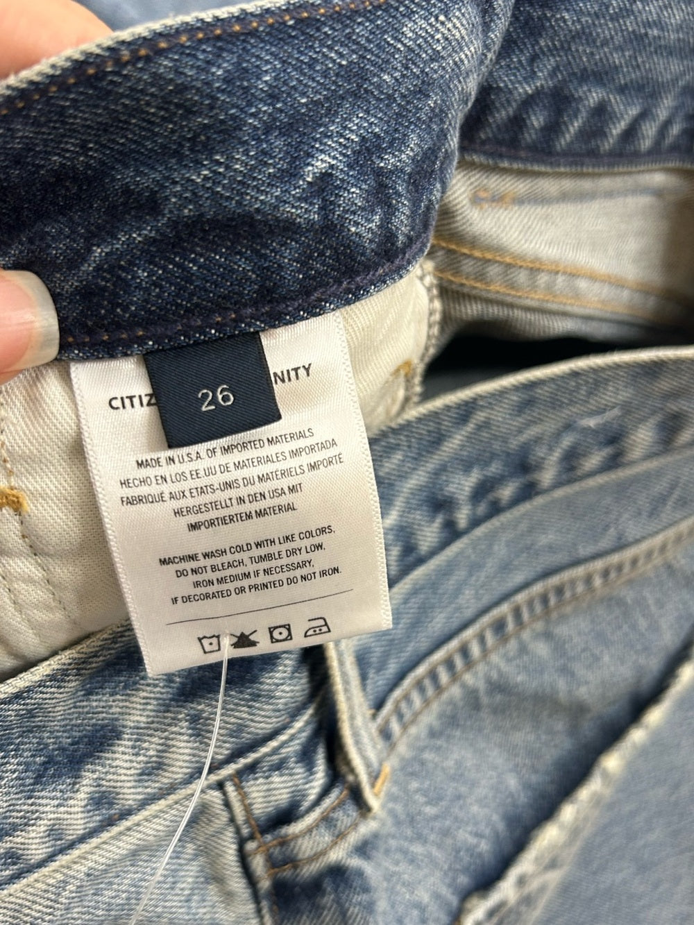 Citizens of Humanity 100% Cotton Denim Charlotte High Rise Straight Leg Jean
