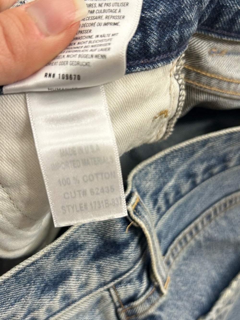 Citizens of Humanity 100% Cotton Denim Charlotte High Rise Straight Leg Jean