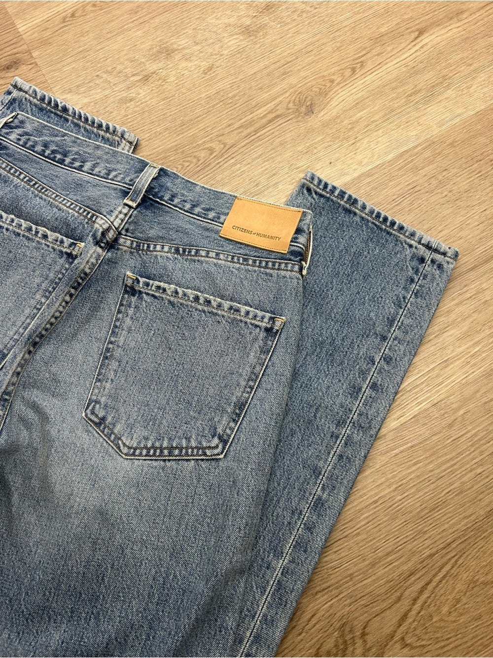 Citizens Of Humanity Citizens of Humanity 100% Cotton Denim Charlotte High Rise Straight Leg Jean - Denim, Cotton