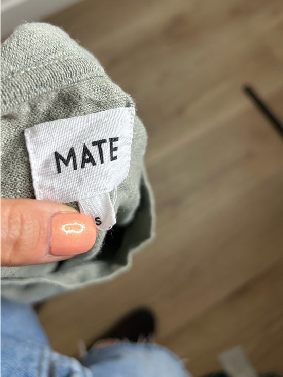MATE The Label Regenerative Hemp Muscle Tank in Fir Sage Green