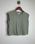MATE The Label Regenerative Hemp Muscle Tank in Fir Sage Green