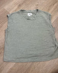 MATE The Label Regenerative Hemp Muscle Tank in Fir Sage Green
