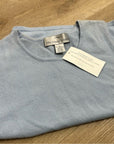 Precious Fibers 100% Cashmere Baby Blue Knit Sweater Tank Top