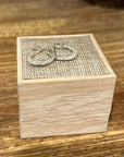 925 Sterling Silver Etched Detail Small Hoop Earring