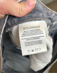 GOLDSIGN 100% Organic Cotton Relaxed Straight Leg Washed Black