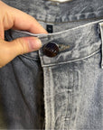 GOLDSIGN 100% Organic Cotton Relaxed Straight Leg Washed Black