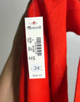 Madewell 100% Linen Cinched Boatneck Sleeveless Top in Wild Poppy Red