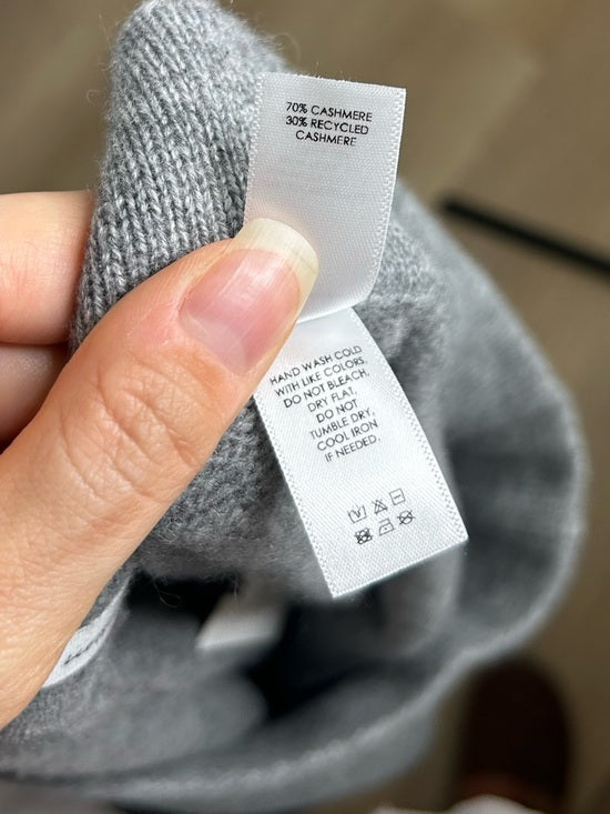 Unsubscribed 100% Cashmere Gray Jogger Sweater Pant Relaxed Fit