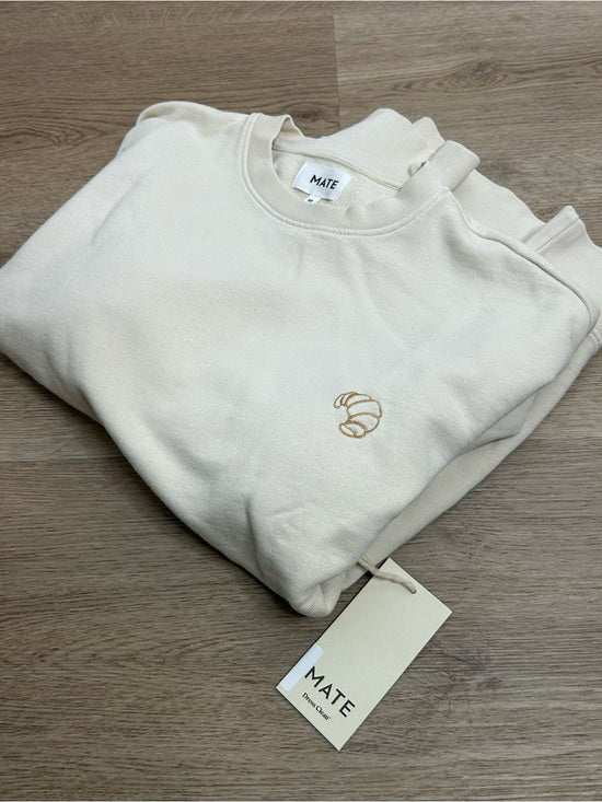 MATE the Label MATE The Label 100% Organic Cotton Fleece Oversized Sweatshirt Croissant - Cotton, Fleece