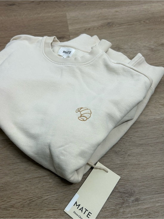 MATE the Label MATE The Label 100% Organic Cotton Fleece Oversized Sweatshirt Croissant - Cotton, Fleece