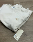 MATE The Label 100% Organic Cotton Fleece Oversized Sweatshirt Croissant
