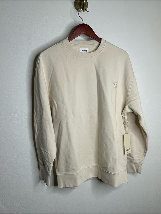 MATE the Label MATE The Label 100% Organic Cotton Fleece Oversized Sweatshirt Croissant - Cotton, Fleece