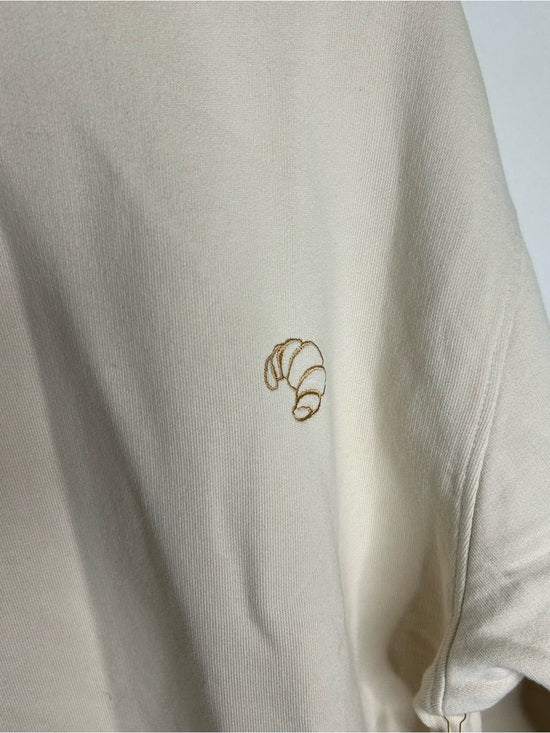 MATE The Label 100% Organic Cotton Fleece Oversized Sweatshirt Croissant