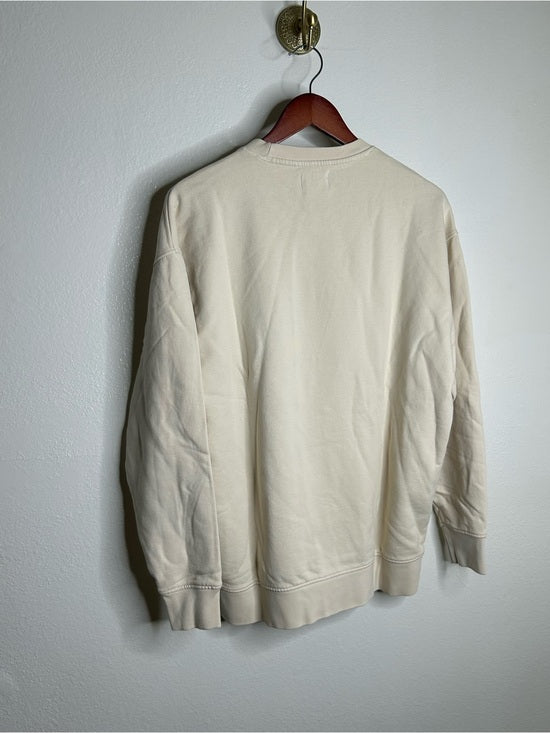 MATE The Label 100% Organic Cotton Fleece Oversized Sweatshirt Croissant