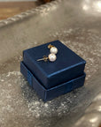 14K Gold Small Pearl Stud Earrings