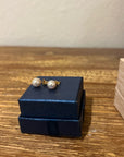 14K Gold Small Pearl Stud Earrings