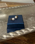 14K Gold Small Pearl Stud Earrings