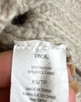 VINCE Wool Yak Textured Knit Neutral Sweater