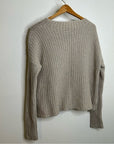 VINCE Wool Yak Textured Knit Neutral Sweater