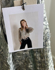Nation LA 100% Cotton Floral Sage Green Button Down Lightweight Blouse