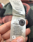 Outerknown 100% Organic Cotton Coral Blue Check Blanket Shirt Button Down