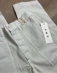 AMO 100% Cotton Ranger Relaxed Fit Straight Leg Pant in Vintage White