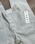 AMO 100% Cotton Ranger Relaxed Fit Straight Leg Pant in Vintage White
