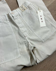 AMO 100% Cotton Ranger Relaxed Fit Straight Leg Pant in Vintage White
