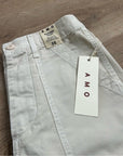 AMO 100% Cotton Ranger Relaxed Fit Straight Leg Pant in Vintage White