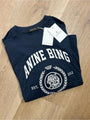 Anine Bing 100% Cotton Jaylin Collegiate Tee In Navy Blue