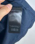 Anine Bing 100% Cotton Jaylin Collegiate Tee In Navy Blue